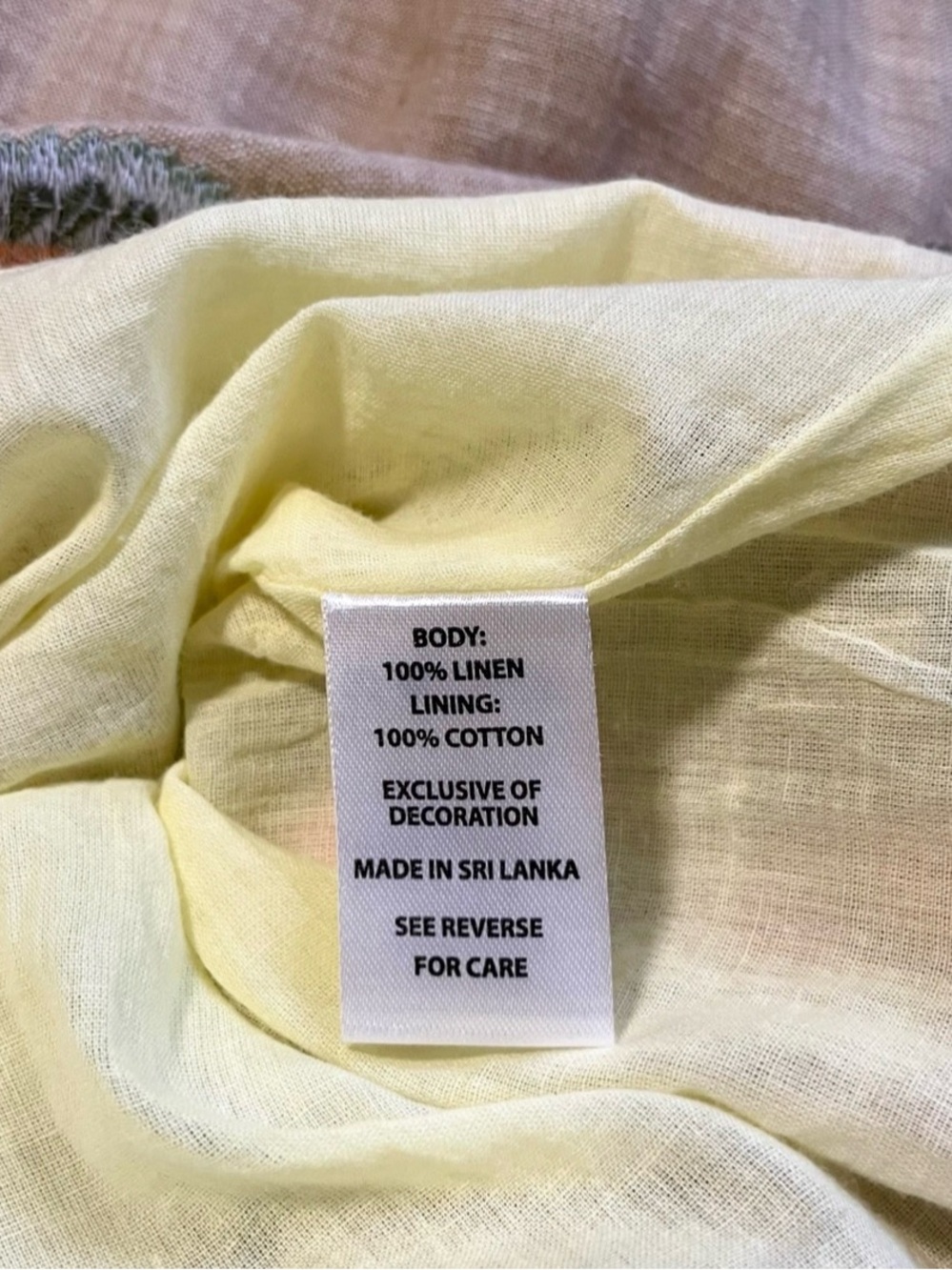 Spartina 449 Kayce Linen Pineapple Embroidered Dress Size XL NWOT - Picture 6 of 7